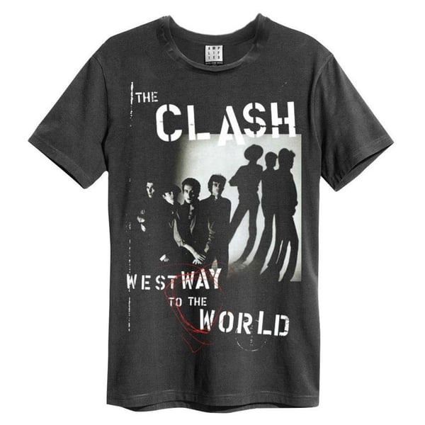 Amplified Unisex Aikuisten Westway To The World The Clash T-paita