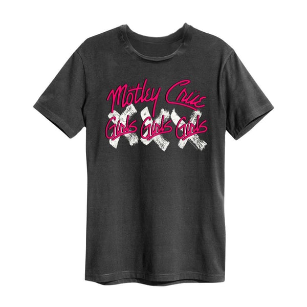 Amplified Unisex Aikuisten Tyttöjen X3 Motley Crue T-paita
