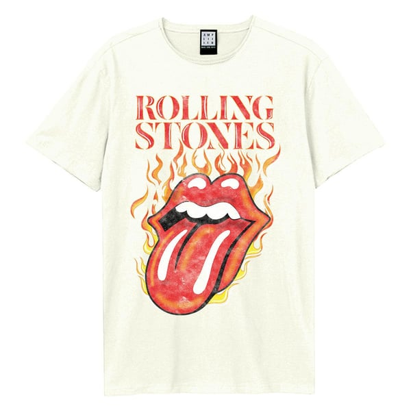 Amplified Unisex Adult Hot Tongue The Rolling Stones T-Shirt