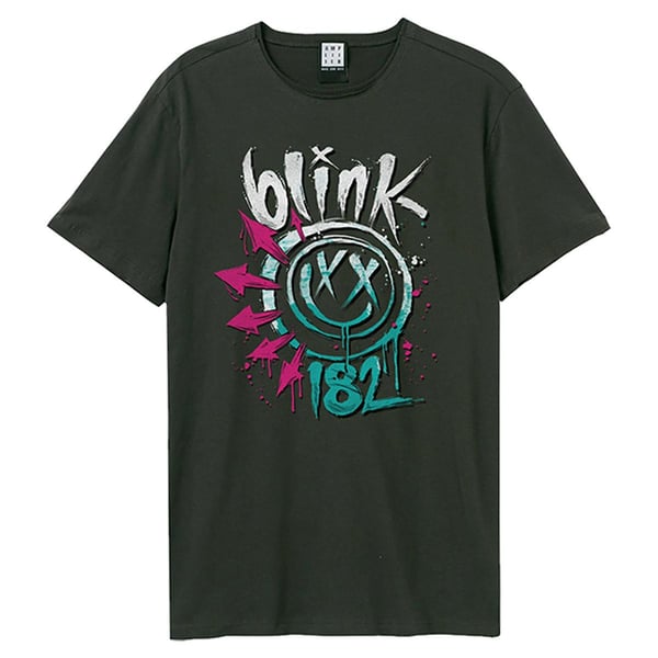 Amplified Unisex Adult Blink 182 Logo T-Shirt