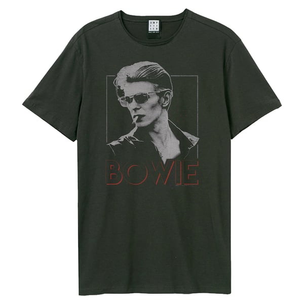 Amplified Unisex Adult ´80 Era David Bowie Crew Neck T-Shirt