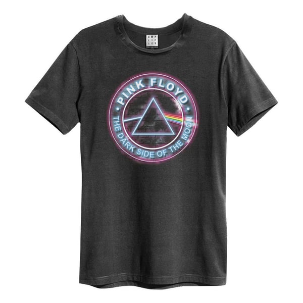 Amplified Unisex Aikuisten Neon Dark Side Pink Floyd T-paita Amplified Unisex Aikuisten Neon Dark Side Pink Floyd T-paita