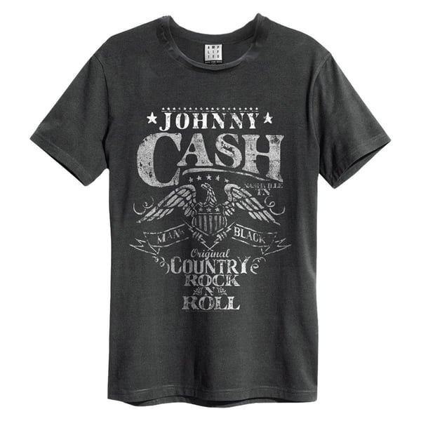 Amplified Unisex aikuisten Eagle Johnny Cash T-paita