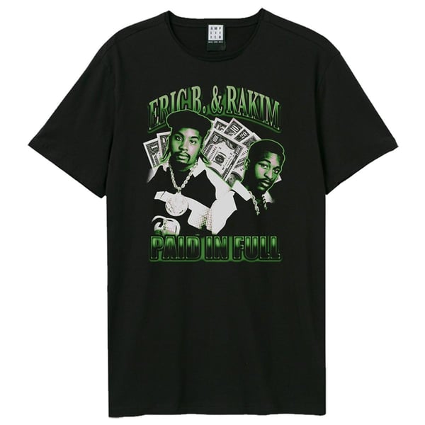 Amplified Unisex Aikuisten Paid In Full Eric B. & Rakim T-paita