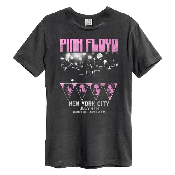 Amplified Unisex Aikuisten New York City Pink Floyd T-paita