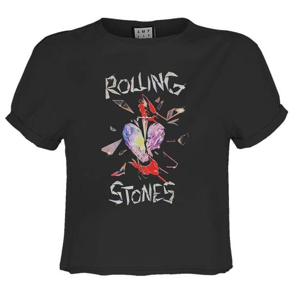 Amplified Womens/Ladies Hackney Diamonds The Rolling Stones Crop Top