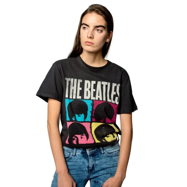 Amplified Unisex Adult Hard Days Night The Beatles T-Shirt