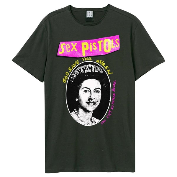 Amplified Unisex Aikuisten Sex Pistols Logo T-paita