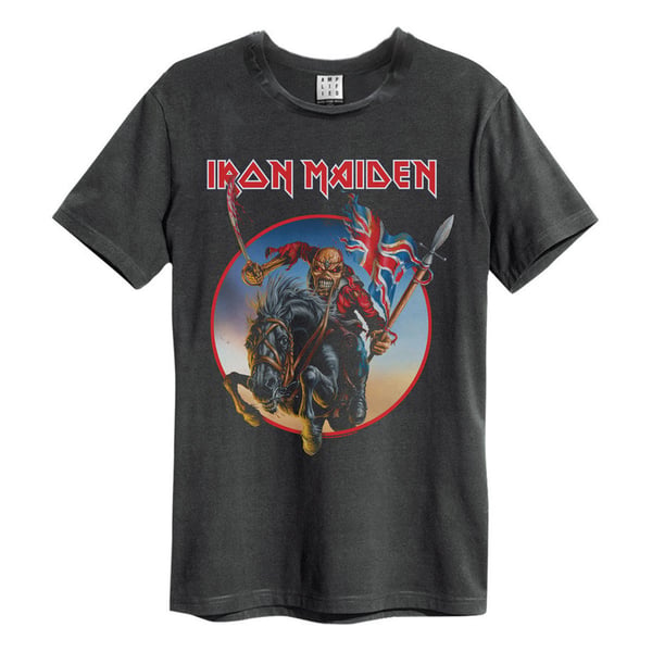 Amplified Unisex Adult Trooper on Steed Iron Maiden T-Shirt