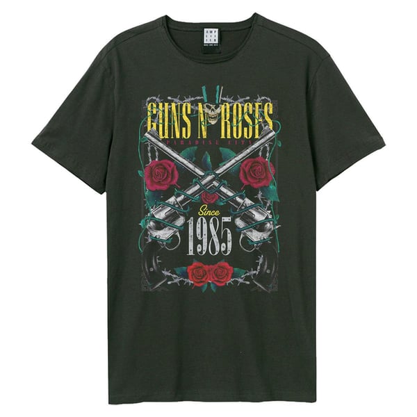 Amplified Unisex Aikuisten La Big Guns N Roses T-paita