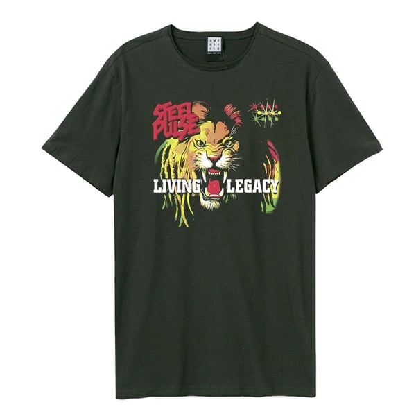 Amplified Unisex Aikuisten Living Legacy Steel Pulse T-paita