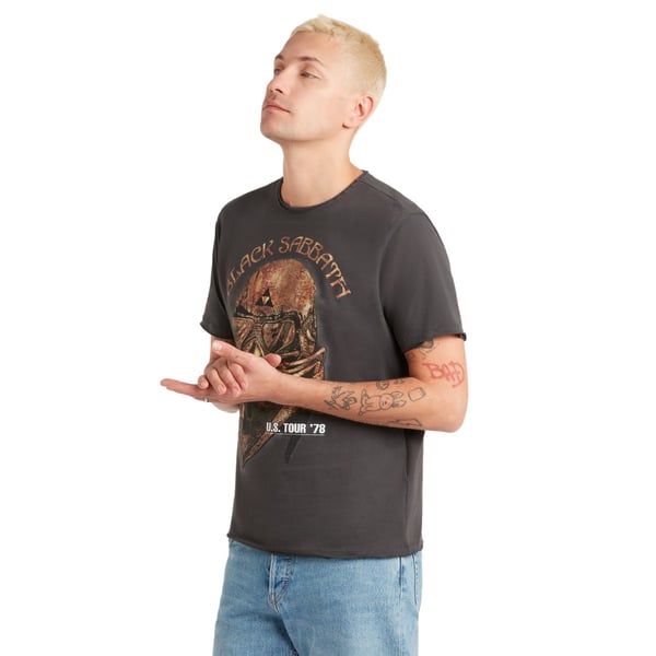 Amplified Unisex Adult US Tour 78 Black Sabbath T-Shirt