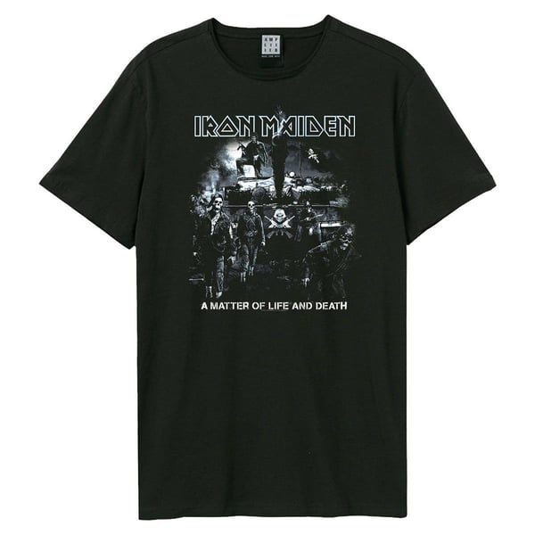 Amplified Unisex T-shirt til voksne med Iron Maiden - liv eller død Amplified Unisex T-shirt til voksne med Iron Maiden - liv eller død