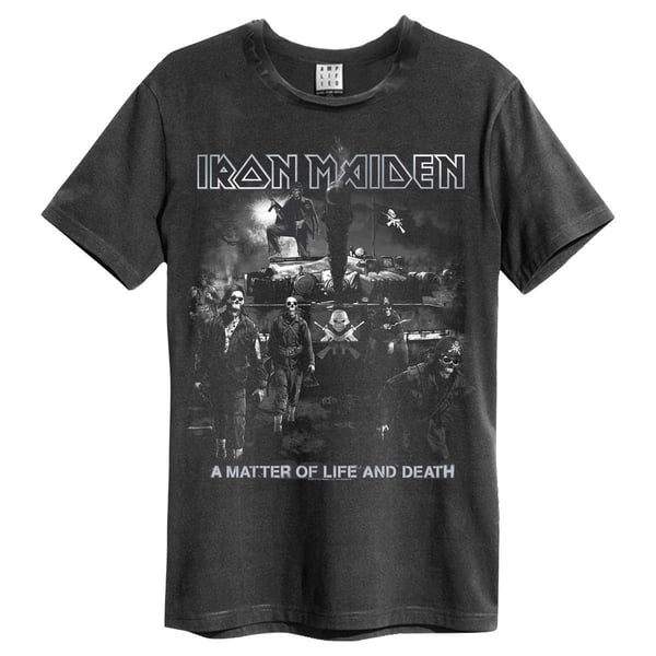 Amplified Unisex Adult Life Or Death Iron Maiden T-Shirt