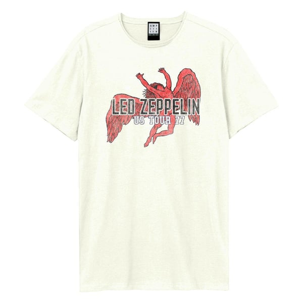Amplified Unisex Aikuisten US Tour 77 Icarus Led Zeppelin T-paita