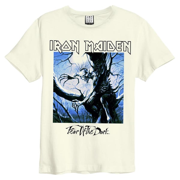 Amplified Unisex Aikuisten Fear Of The Dark Iron Maiden Vintage T-paita