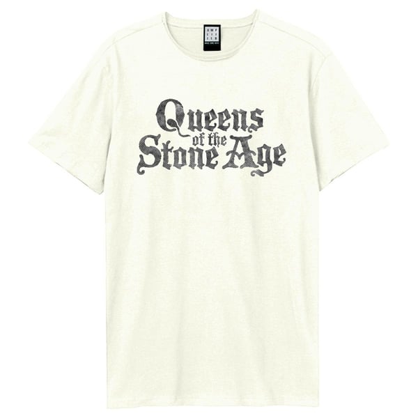 Amplified Unisex Adult Queens Of The Stone Age Logo T-Shirt