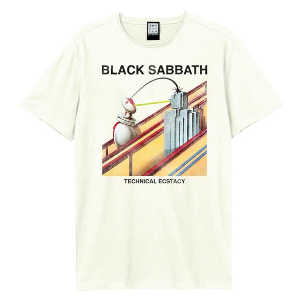 Amplified Unisex Adult Techincal Ecstacy Black Sabbath Vintage T-Shirt