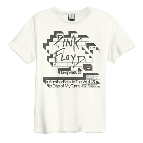 Amplified Unisex Adult Poster Pink Floyd Vintage T-Shirt