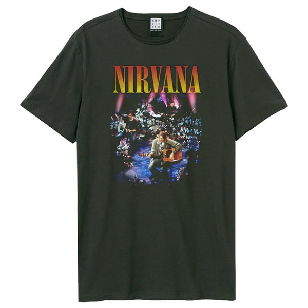 Amplified Unisex Adult Unplugged In New York Nirvana T-Shirt