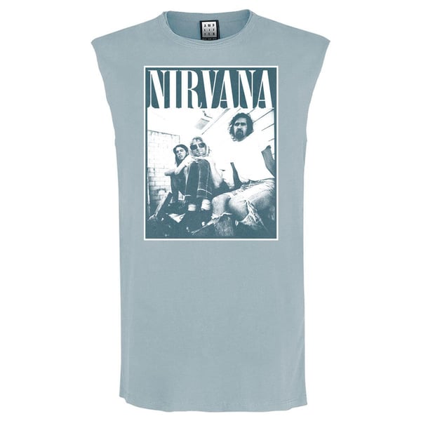 Amplified Mens Group Shot Nirvana Sleeveless Tank Top