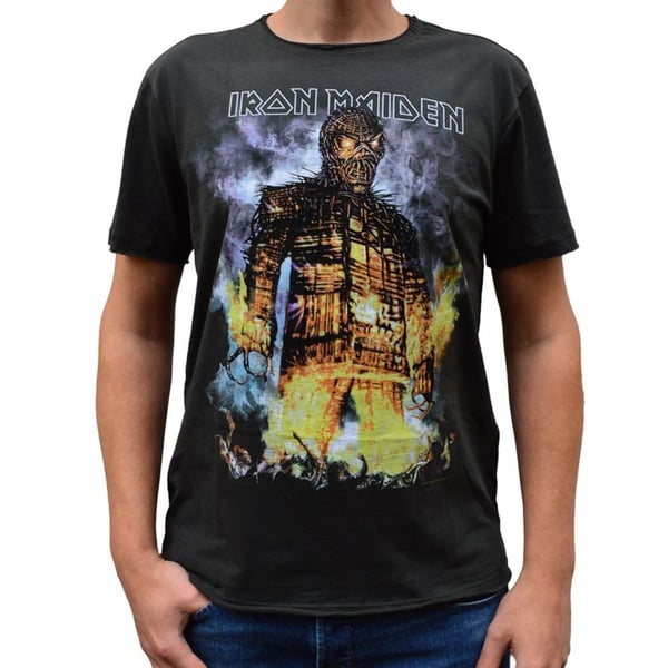 Amplified Unisex Adult The Wicker Man Iron Maiden T-Shirt