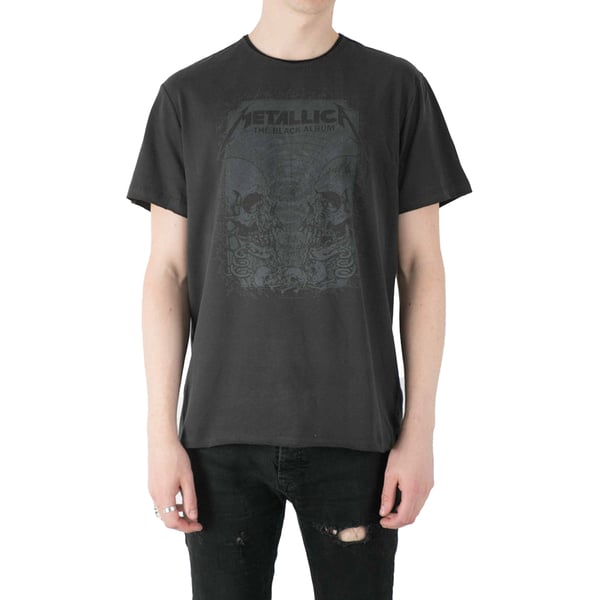 Amplified Unisex Adult The Black Album Metallica T-Shirt