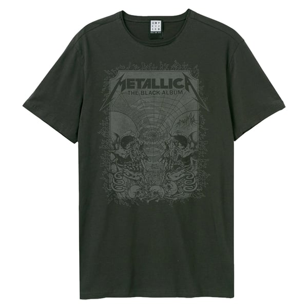 Amplified Unisex Adult The Black Album Metallica T-Shirt