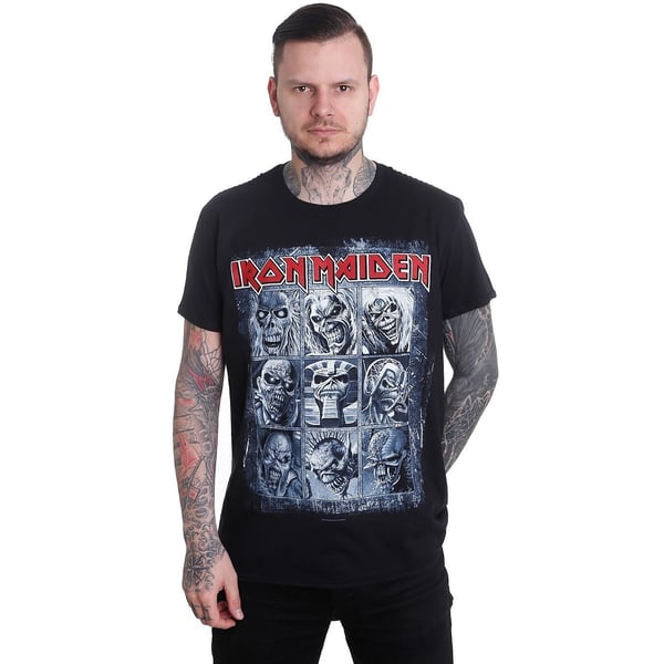 Amplified Miesten 9 Eddies Iron Maiden T-paita