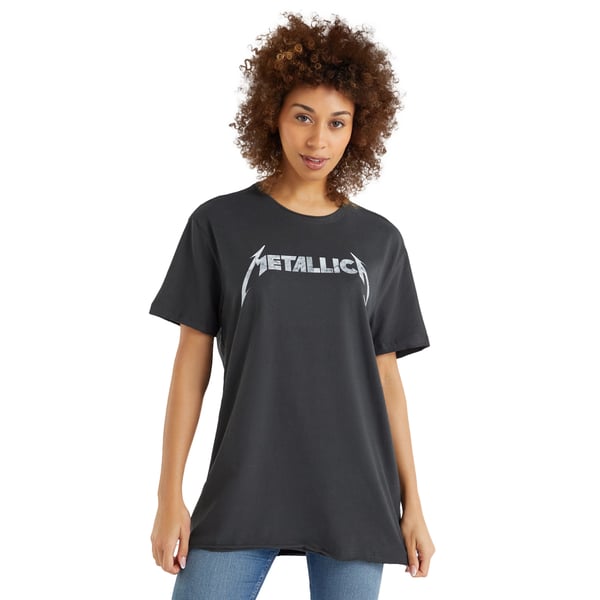 Amplified Unisex Aikuisten Logo Metallica T-paita