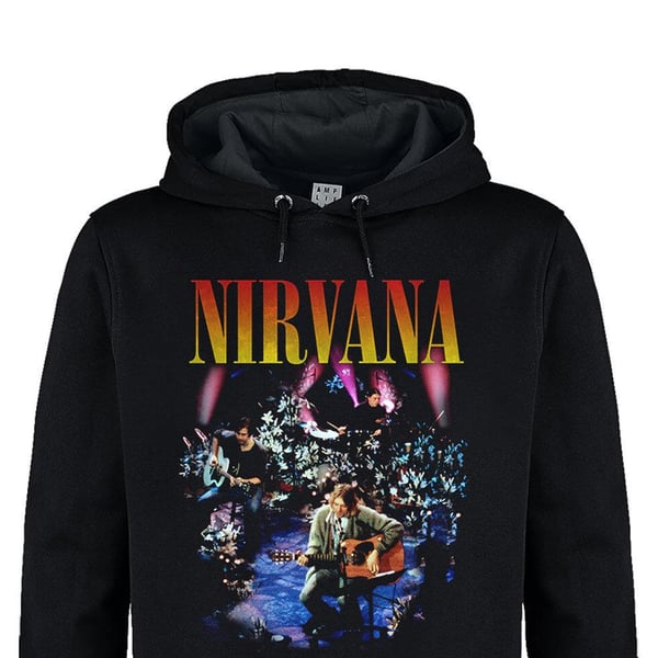 Amplified Unisex Adult Live In New York Nirvana Hoodie