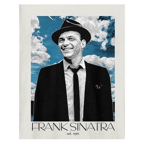 Amplified Unisex Adult Blue Skies Frank Sinatra T-Shirt