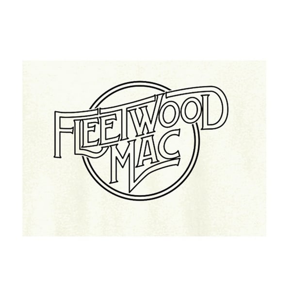 Amplified Unisex Adult Line Art Logo Fleetwood Mac T-Shirt