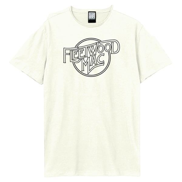 Amplified Unisex aikuisten Line Art Logo Fleetwood Mac T-paita