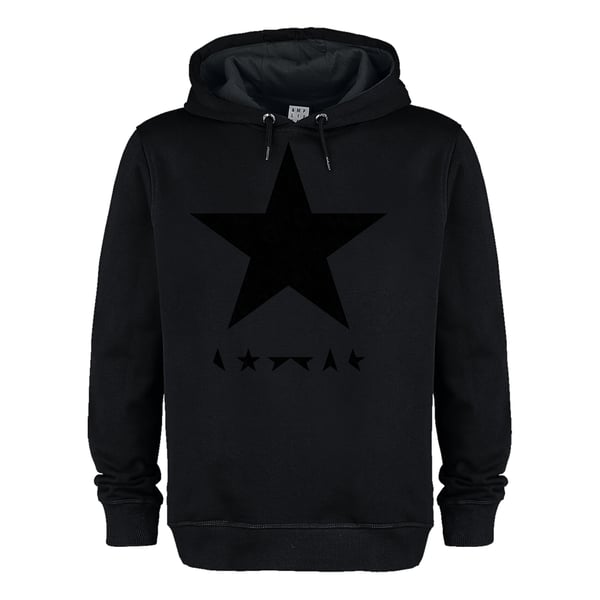 Amplified Unisex Adult Black Star David Bowie Hoodie