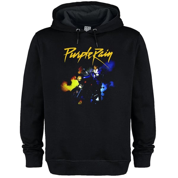 Amplified Unisex Adult Purple Rain Motorcycle Prince Hoodie