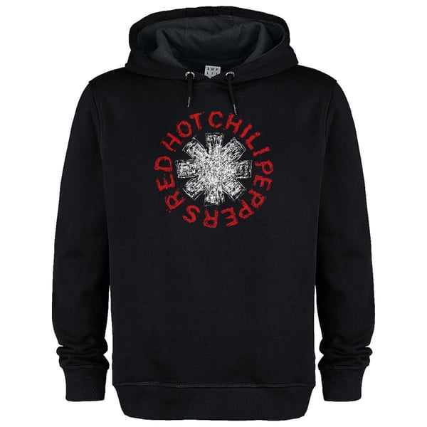 Amplified Unisex Adult Scribble Asterix Red Hot Chili Peppers Hoodie