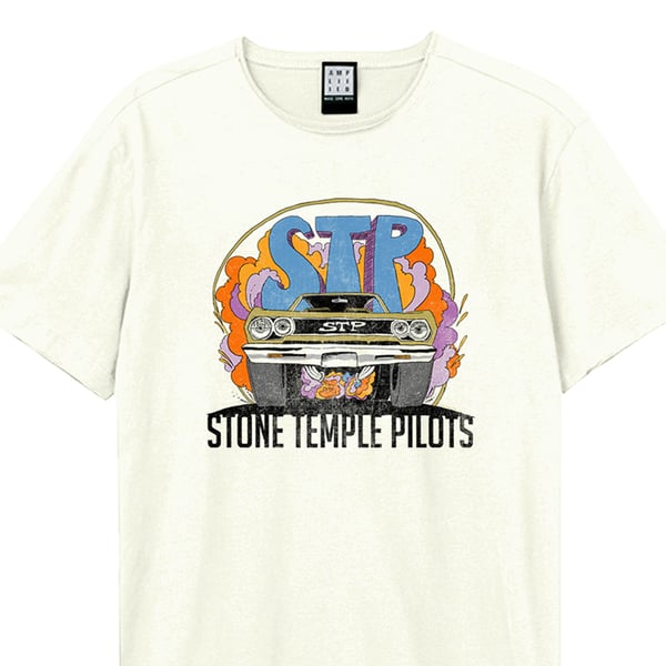 Amplified Unisex Adult Vintage Muscle Car Stone Temple Pilots T-Shirt