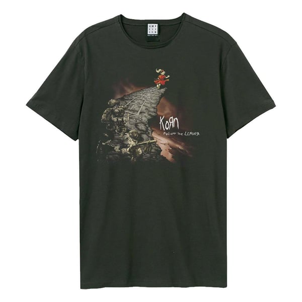Amplified Unisex Aikuisten Follow The Leader Korn T-paita