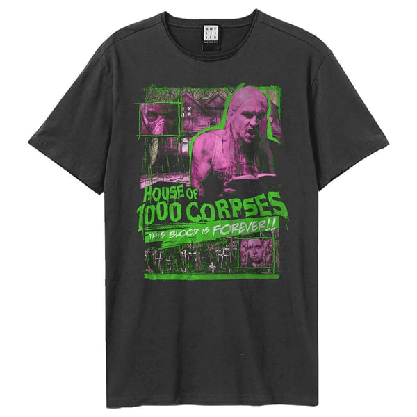 Amplified Unisex Adult This Blood Forever House of 1000 Corpses T-Shirt