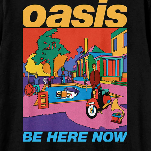 Amplified Unisex Adult Be Here Now Oasis T-Shirt