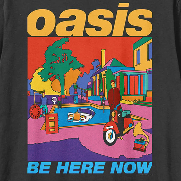 Amplified Unisex Adult Be Here Now Oasis T-Shirt