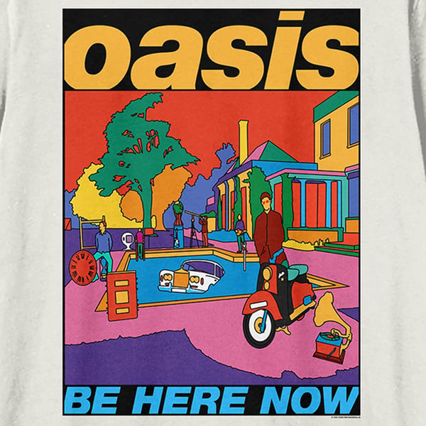Amplified Unisex Adult Be Here Now Oasis T-Shirt