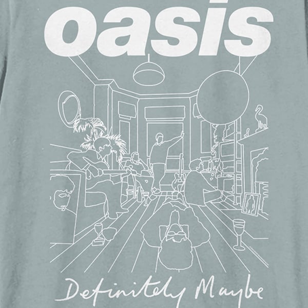Amplified Unisex Vuxen Definitely Maybe Oasis T-shirt