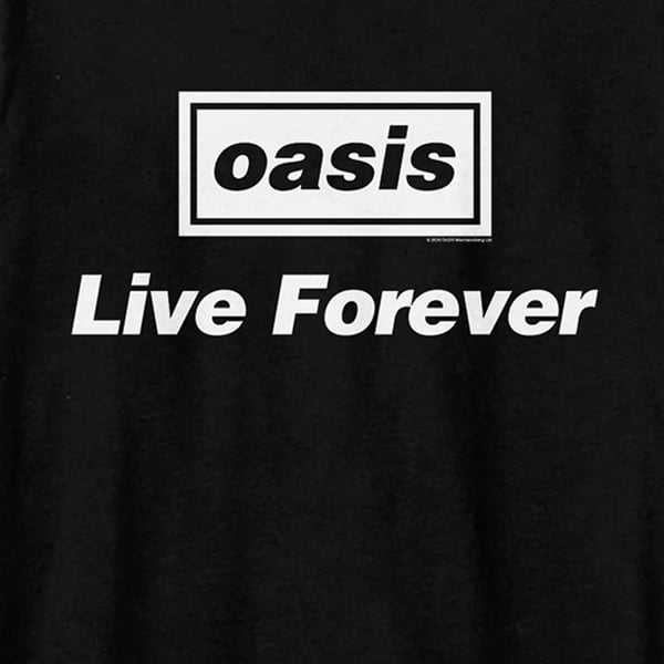 Amplified Unisex Adult Live Forever Oasis T-Shirt