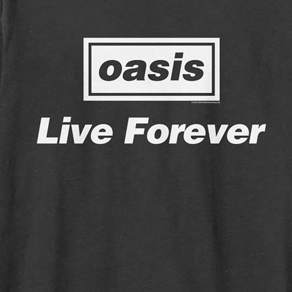 Amplified Unisex Adult Live Forever Oasis T-Shirt