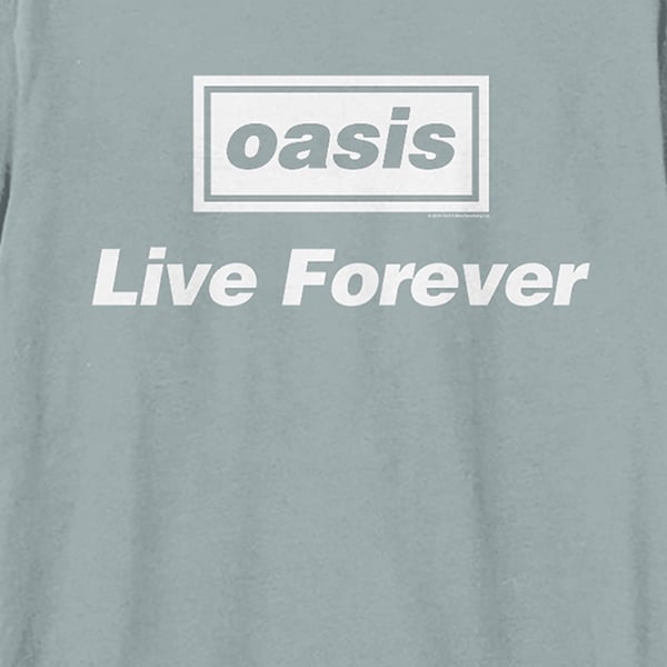 Amplified Unisex Adult Live Forever Oasis T-Shirt