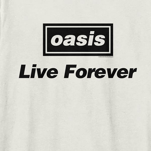 Amplified Unisex Adult Live Forever Oasis T-Shirt