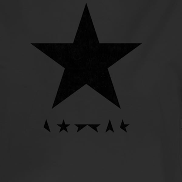 Amplified Womens/Ladies Black Star David Bowie Crop T-Shirt