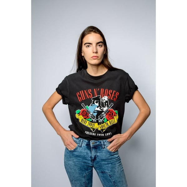 Amplified Unisex voksen Gone To Hell Guns N Roses T-shirt